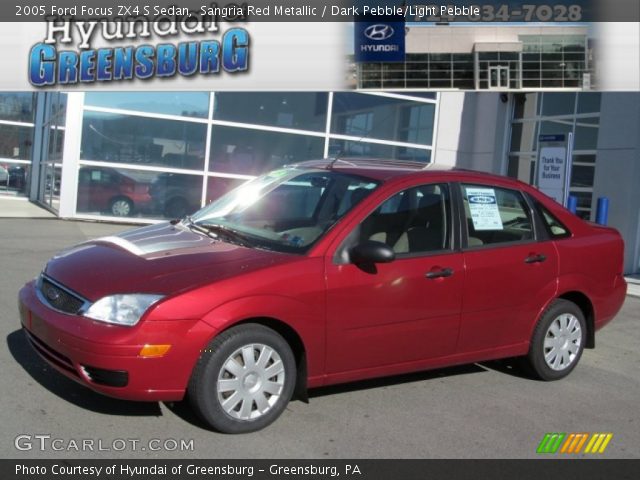 2005 Ford Focus ZX4 S Sedan in Sangria Red Metallic