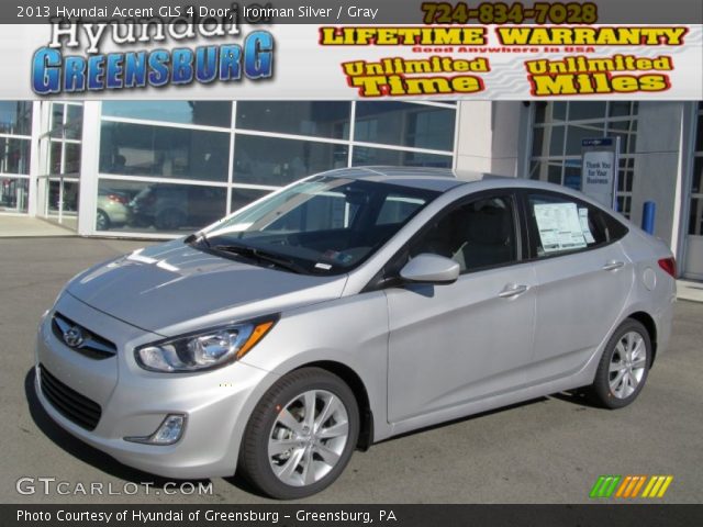 2013 Hyundai Accent GLS 4 Door in Ironman Silver