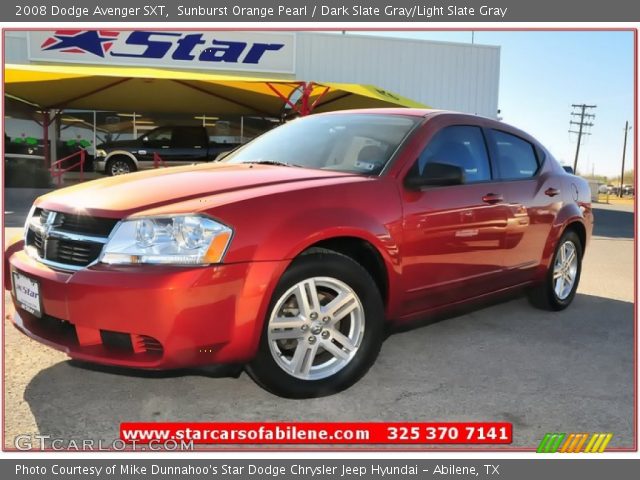 2008 Dodge Avenger SXT in Sunburst Orange Pearl