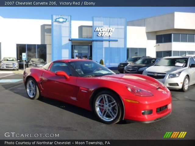 Victory Red 2007 Chevrolet Corvette Z06 Ebony Interior