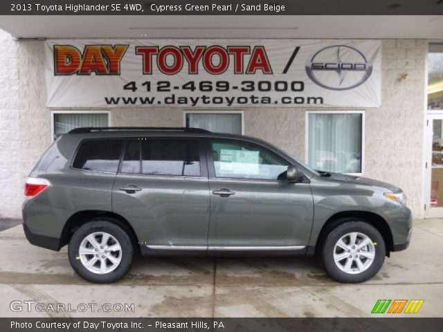 2013 Toyota Highlander SE 4WD in Cypress Green Pearl