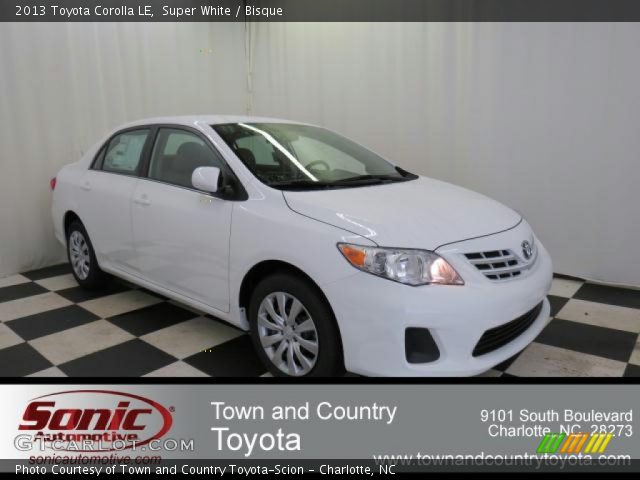 2013 Toyota Corolla LE in Super White