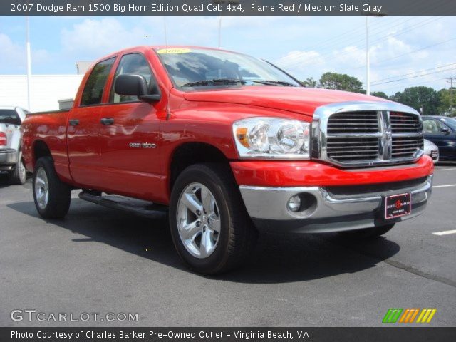 2007 Dodge Ram 1500 Big Horn Edition Quad Cab 4x4 in Flame Red