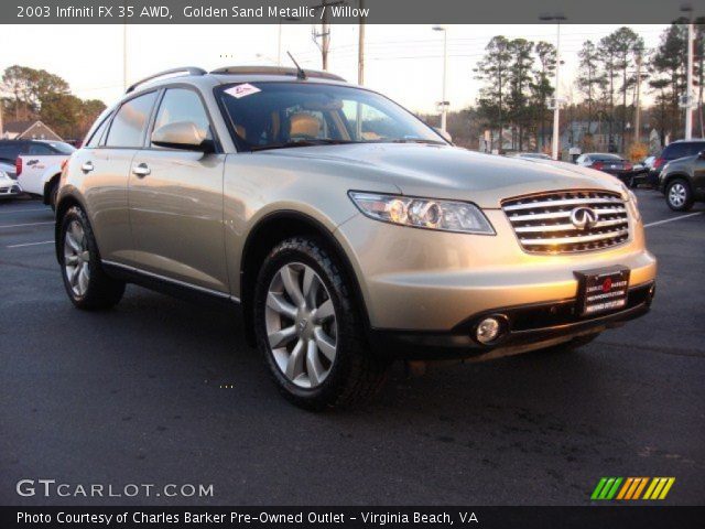 2003 Infiniti FX 35 AWD in Golden Sand Metallic