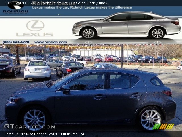 2012 Lexus CT 200h Hybrid Premium in Obsidian Black