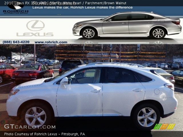 2010 Lexus RX 350 AWD in Starfire White Pearl