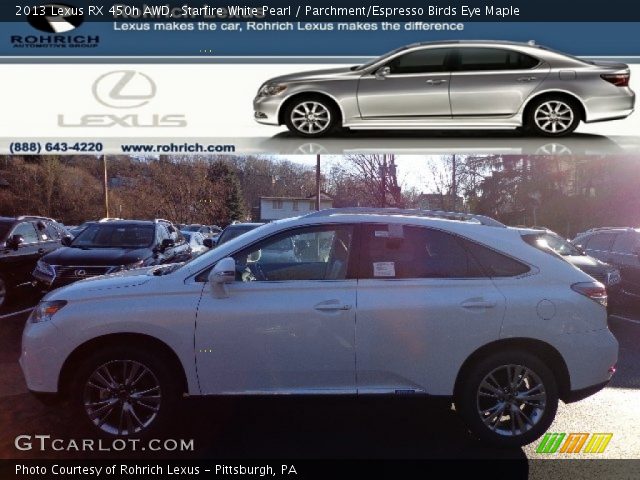 2013 Lexus RX 450h AWD in Starfire White Pearl
