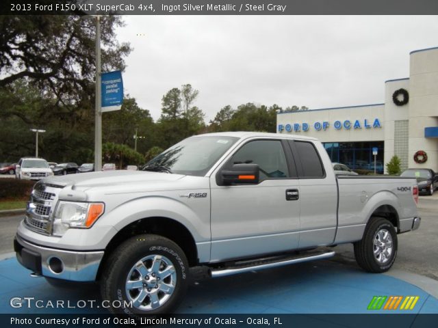 2013 Ford F150 XLT SuperCab 4x4 in Ingot Silver Metallic