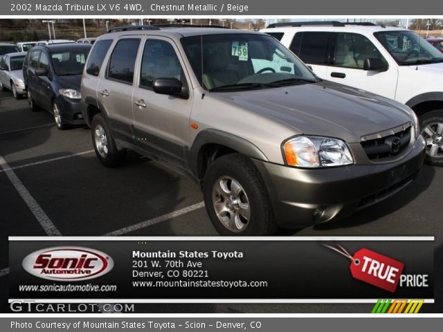 2002 Mazda Tribute LX V6 4WD in Chestnut Metallic