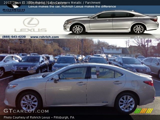 2013 Lexus ES 300h Hybrid in Satin Cashmere Metallic