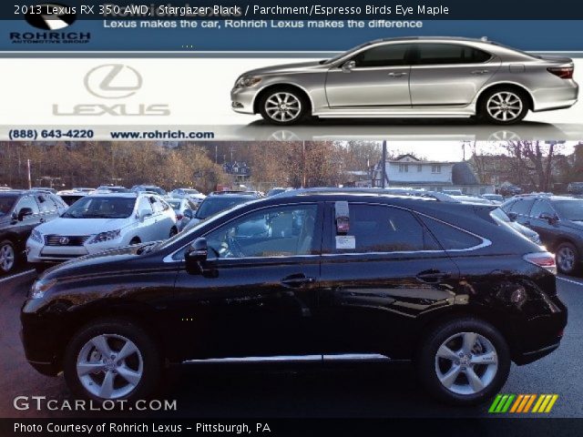 2013 Lexus RX 350 AWD in Stargazer Black