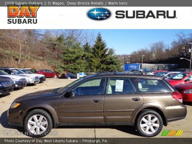 2008 Subaru Outback 2.5i Wagon in Deep Bronze Metallic