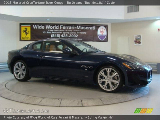 2013 Maserati GranTurismo Sport Coupe in Blu Oceano (Blue Metallic)
