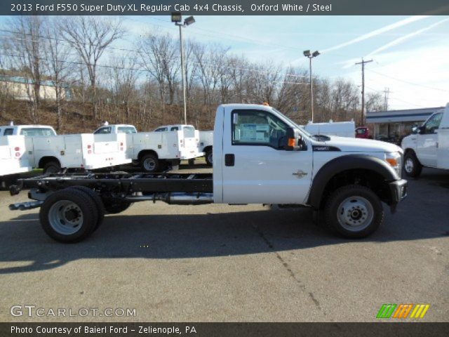 2013 Ford F550 Super Duty XL Regular Cab 4x4 Chassis in Oxford White