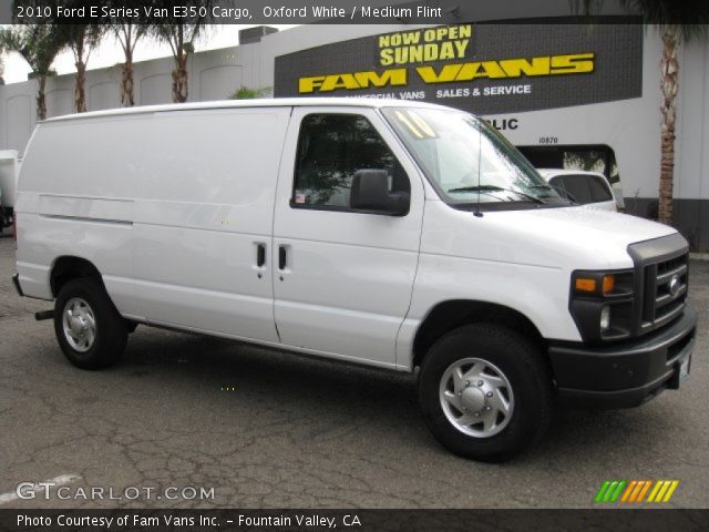 2010 Ford E Series Van E350 Cargo in Oxford White