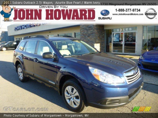 2011 Subaru Outback 2.5i Wagon in Azurite Blue Pearl