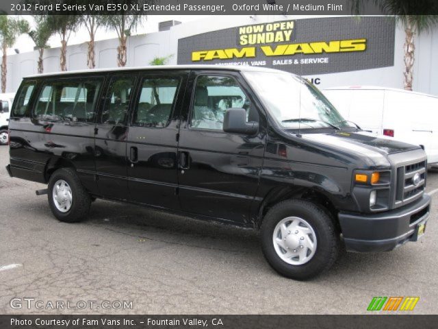 2012 Ford E Series Van E350 XL Extended Passenger in Oxford White