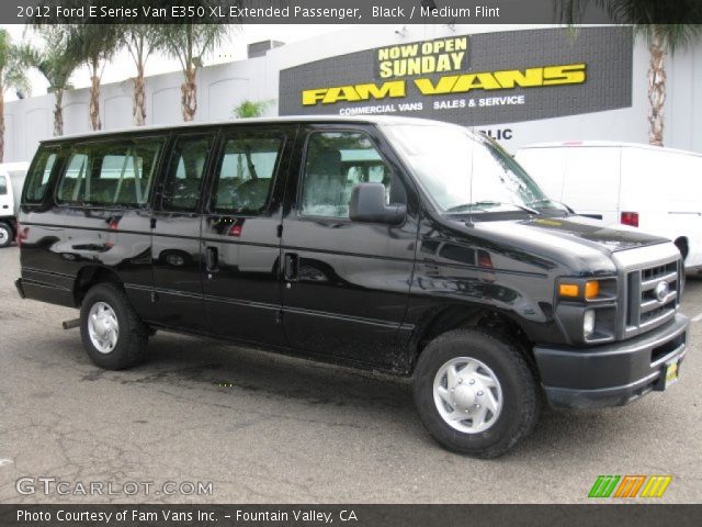 2012 Ford E Series Van E350 XL Extended Passenger in Black