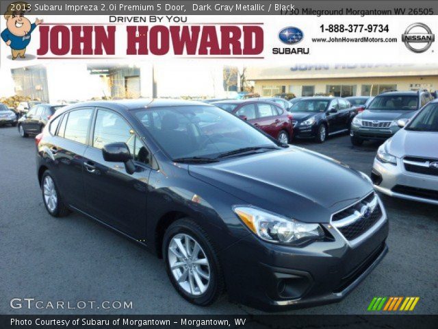 2013 Subaru Impreza 2.0i Premium 5 Door in Dark Gray Metallic