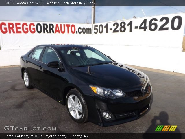 2012 Toyota Camry SE in Attitude Black Metallic