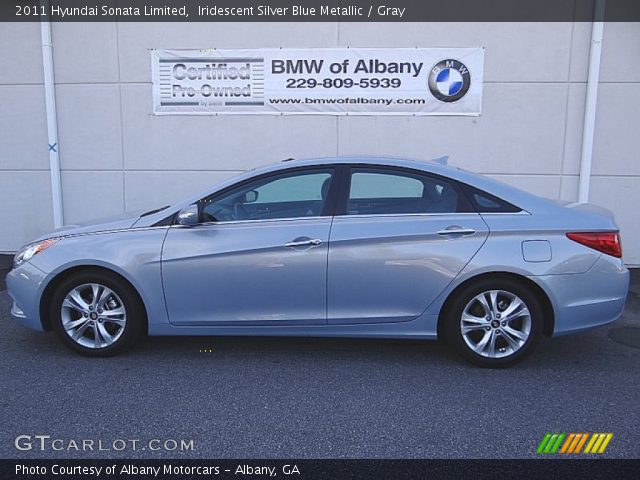 2011 Hyundai Sonata Limited in Iridescent Silver Blue Metallic