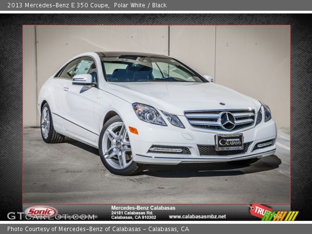 2013 Mercedes-Benz E 350 Coupe in Polar White