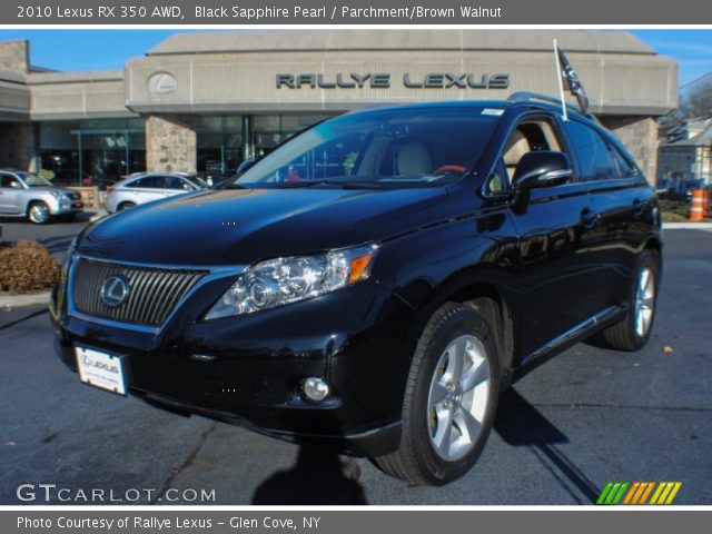 2010 Lexus RX 350 AWD in Black Sapphire Pearl