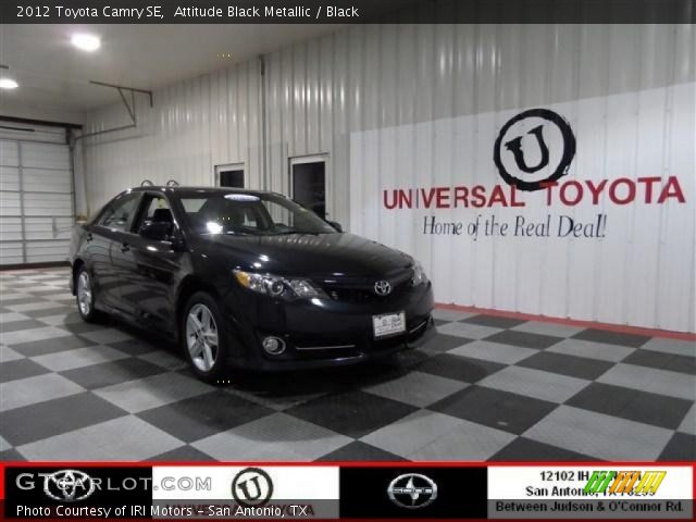 2012 Toyota Camry SE in Attitude Black Metallic