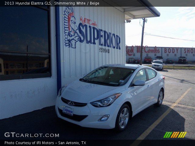 2013 Hyundai Elantra GLS in Shimmering White
