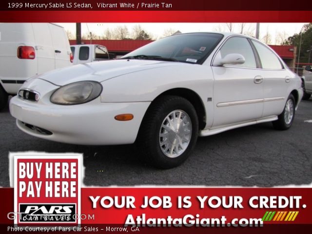 1999 Mercury Sable LS Sedan in Vibrant White