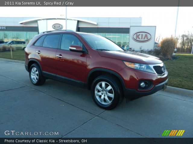 2011 Kia Sorento LX in Spicy Red