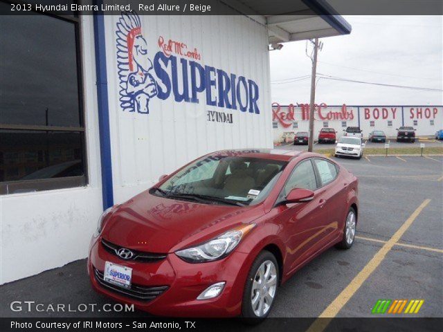 2013 Hyundai Elantra Limited in Red Allure
