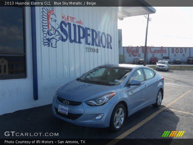 2013 Hyundai Elantra GLS in Blue Sky Metallic