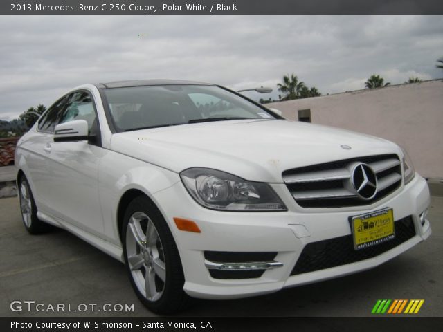2013 Mercedes-Benz C 250 Coupe in Polar White