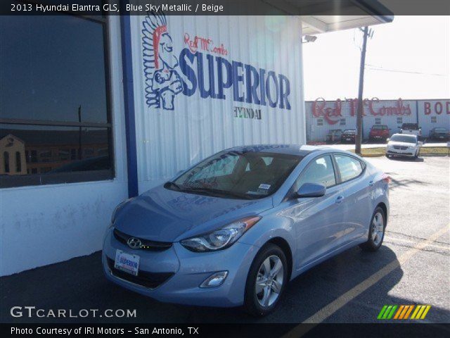 2013 Hyundai Elantra GLS in Blue Sky Metallic