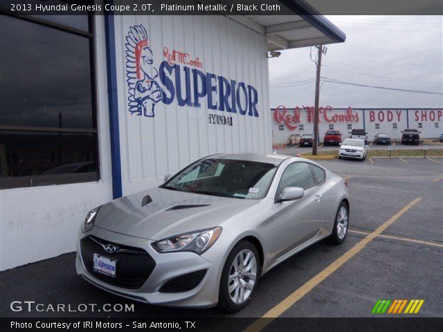 2013 Hyundai Genesis Coupe 2.0T in Platinum Metallic