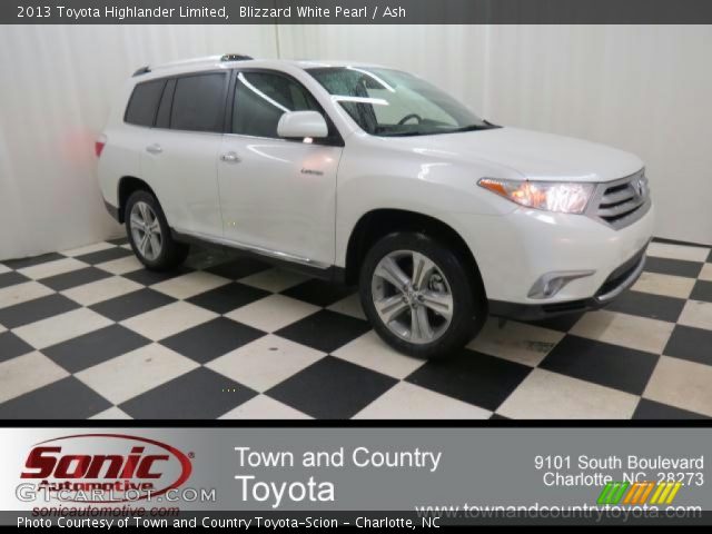2013 Toyota Highlander Limited in Blizzard White Pearl