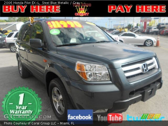 2006 Honda Pilot EX-L in Steel Blue Metallic