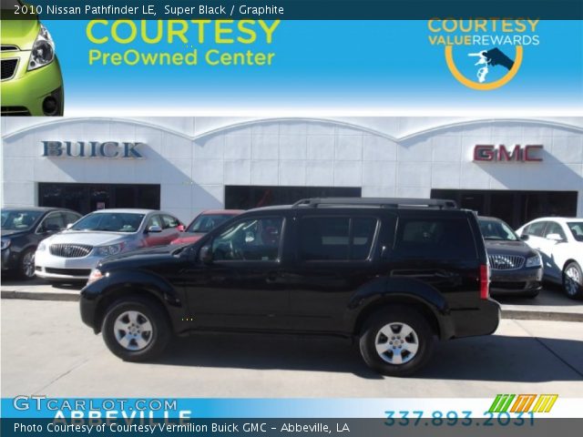 2010 Nissan Pathfinder LE in Super Black