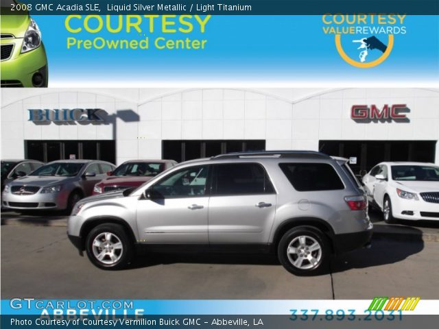 2008 GMC Acadia SLE in Liquid Silver Metallic