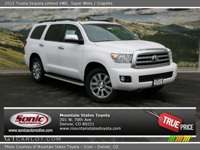 2013 Toyota Sequoia Limited 4WD in Super White