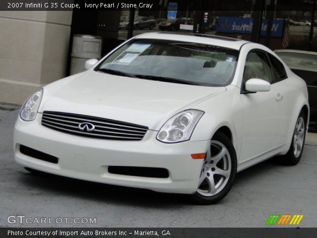 2007 Infiniti G 35 Coupe in Ivory Pearl