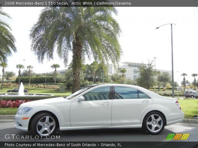 2008 Mercedes-Benz S 550 Sedan in Arctic White