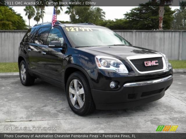 2011 GMC Acadia SLT in Carbon Black Metallic