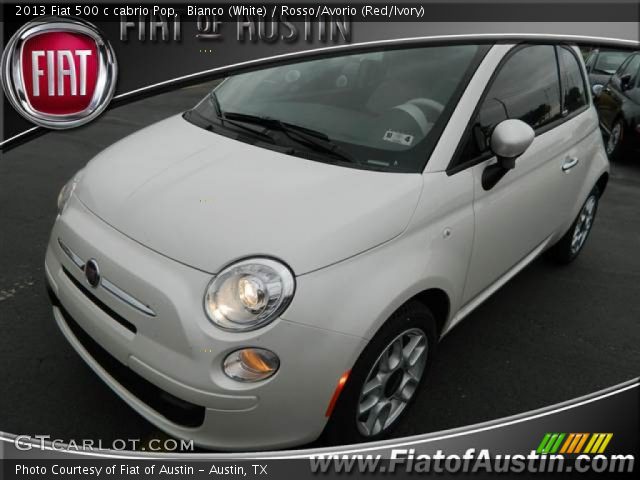 2013 Fiat 500 c cabrio Pop in Bianco (White)