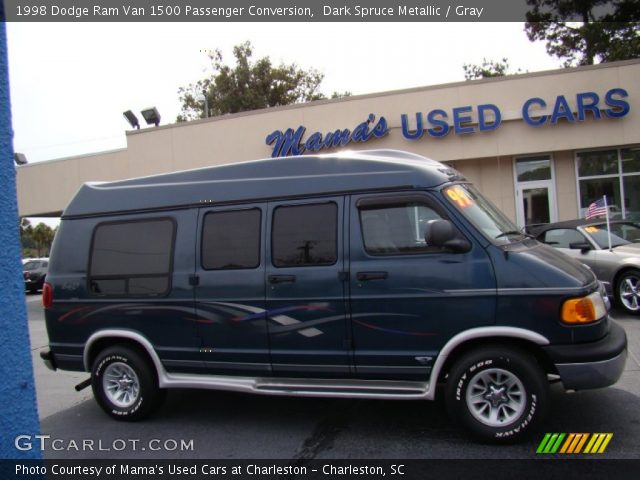 1998 Dodge Ram Van 1500 Passenger Conversion in Dark Spruce Metallic
