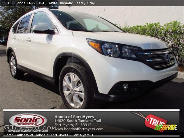2013 Honda CR-V EX-L in White Diamond Pearl
