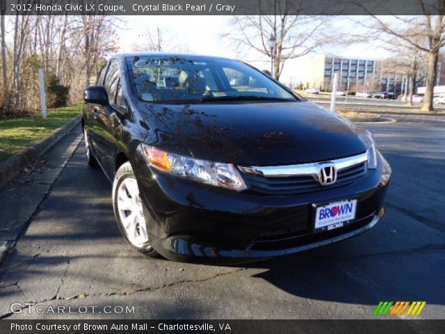 2012 Honda Civic LX Coupe in Crystal Black Pearl