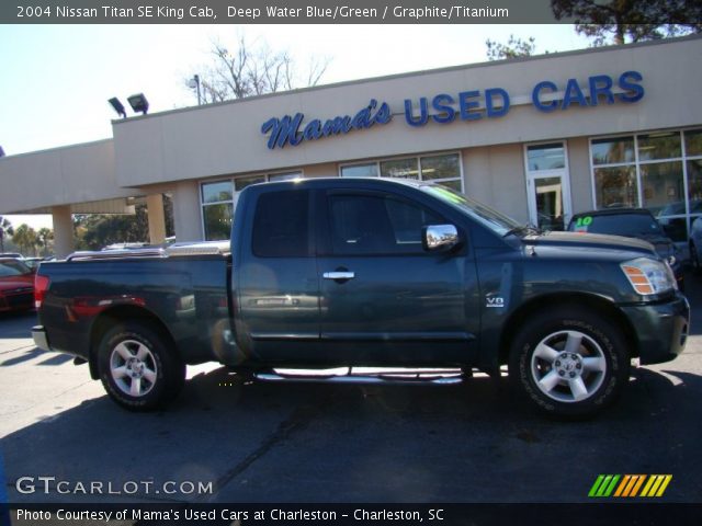 2004 Nissan Titan SE King Cab in Deep Water Blue/Green