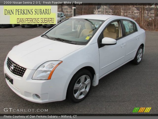 2009 Nissan Sentra 2.0 S in Fresh Powder White